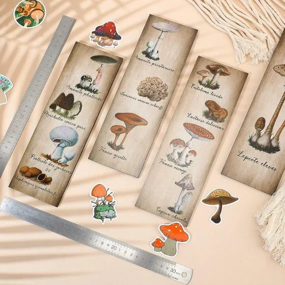 4 Pack Mushroom Wall Decor  11 x 3.5 Inch - Picture 5 of 8